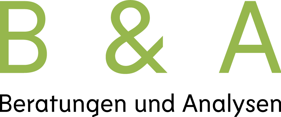 B & A ///// Beratungen und Analysen Logo