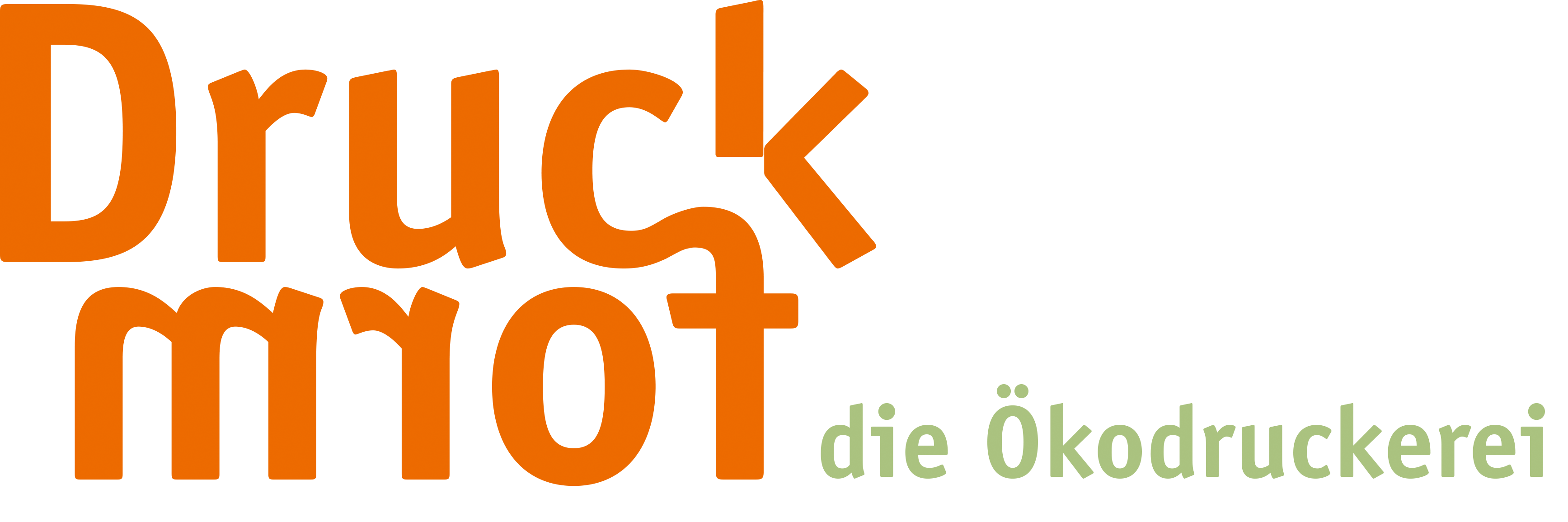 Druckform, die Ökodruckerei Logo